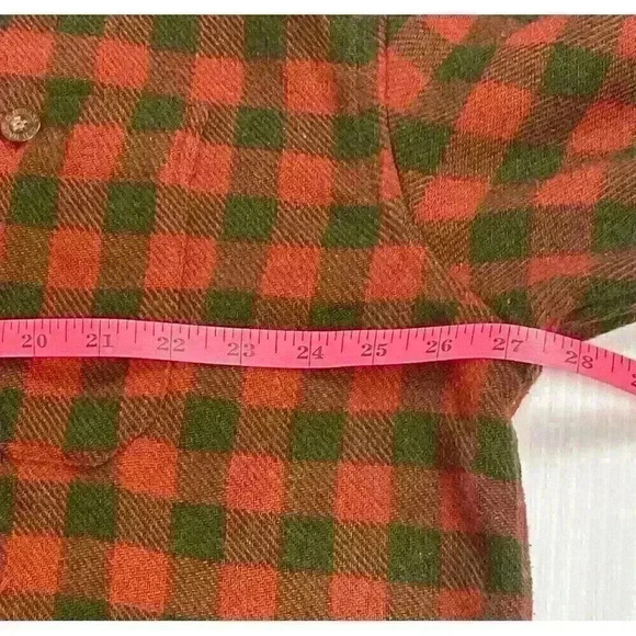 VTG G.H. Bass Co. Outdoor Gear Mens XL Plaid Flannel Shirt Wool Blend Button Up - Picture 6 of 10